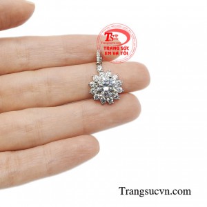 Mặt dây vàng trắng thanh nhã