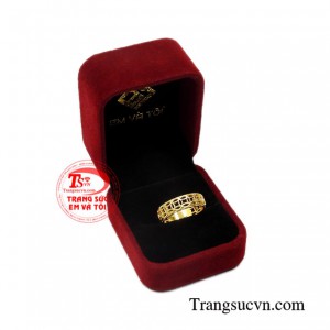 Nhẫn kim tiền hưng thịnh chất lượng.