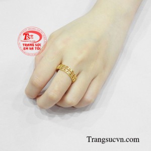 Nhẫn kim tiền hưng thịnh