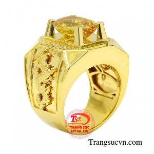 Nhẫn nam gắn đá Saphir là sản phẩm được thiết kế sang trọng, lịch lãm.