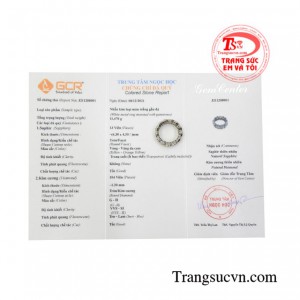 Nhẫn nữ sapphire mệnh kim