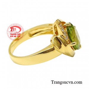Nhẫn nữ đá quý vàng tây chất lượng thanh toán an toàn.
