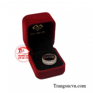 Nhẫn vàng hồng thời thượng cao cấp
