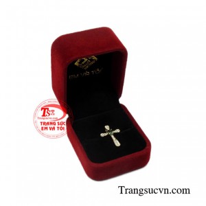 Thánh giá vàng sapphire mệnh mộc