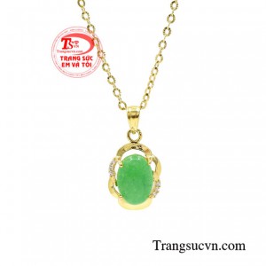 Bộ mặt dây chuyền vàng nữ tính giao hàng trên toàn quốc.