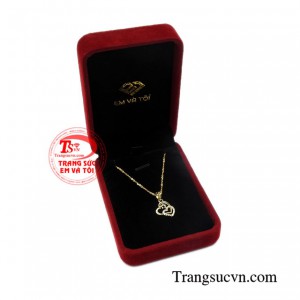 Bộ mặt dây trái tim tình yêu