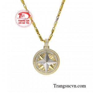 Bộ mặt dây nam vàng tây mạnh mẽ nhận đặt chế tác theo yêu cầu.