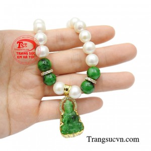 Chuỗi ngọc trai phật bà bình an may mắn
