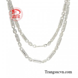 Dây chuyền bạc nam bền đẹp, chất lượng, chế tác theo yêu cầu.