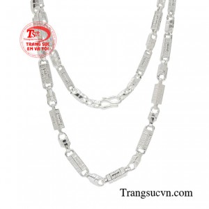 Dây chuyền bạc nam bền đẹp, chất lượng, chế tác theo yêu cầu