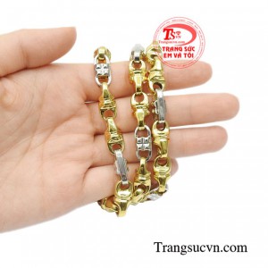 Dây chuyền nam giới danh vọng 18k mạnh mẽ.