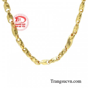 Dây chuyền nam vàng thịnh vượng mạnh mẽ.