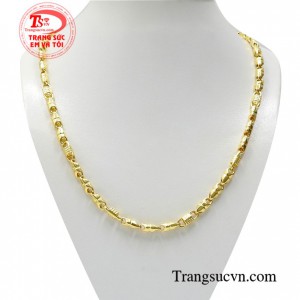 Dây chuyền vàng nam thịnh vượng 10k thiết kế mới lạ, tinh xảo