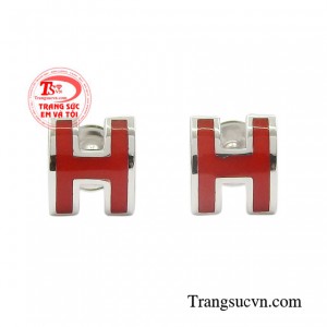 Hoa tai chữ H yêu thương vàng tây 10k nhập khẩu Hàn Quốc bền đẹp, chất lượng