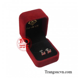 Hoa tai chữ H yêu thương cao cấp