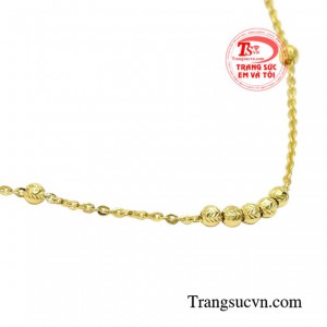 Lắc chân vàng tây duyên dáng yêu kiều hợp thời trang, đảm bảo chất lượng sản phẩm.