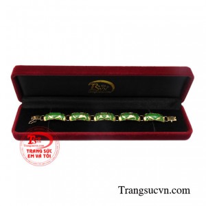 Lắc tay cẩm thạch hoa văn chất lượng.