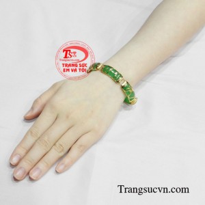 Lắc tay cẩm thạch hoa văn