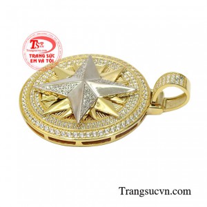 Mặt dây chuyền nam vàng tây nhập khẩu Korea giao hàng nhanh toàn quốc.