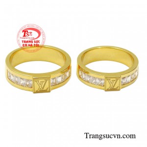 Cặp nhẫn cưới này mang thông diệp nồng nàn về tình yêu trọn vẹn và duy nhất.
