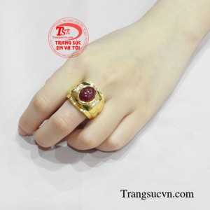 Nhẫn nam ruby lịch lãm