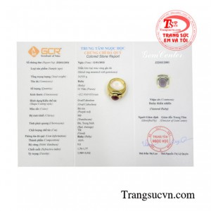 Có giấy kiểm định kèm theo.