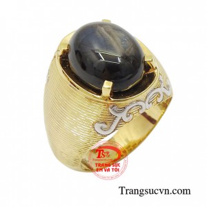 Nhẫn nam saphir hạnh phúc món quà tuyệt vời cho người bạn yêu thương