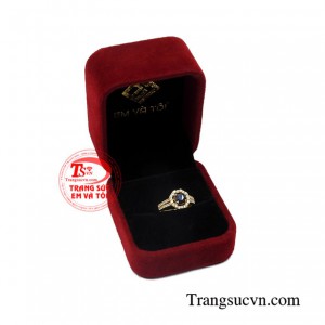 Nhẫn nữ sapphire tinh tế giao hàng tận nơi.
