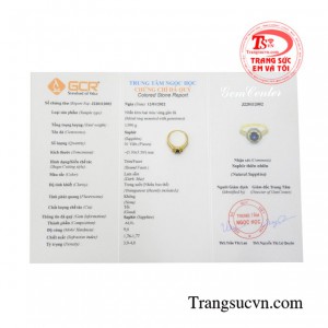 Nhẫn nữ sapphire tinh tế 10k chất lượng.