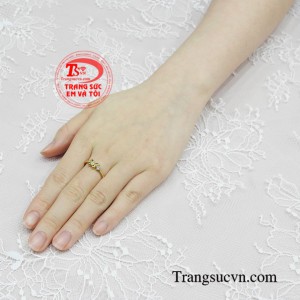 Nhẫn nữ vàng hồ điệp