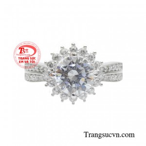 Sản phẩm nhẫn nữ vàng trắng ánh dương đều có thể làm hài lòng bất cứ khách hàng nào khó tính nhất.