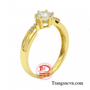Nhẫn vàng nữ giới dịu dàng toát lên nét thanh thoát và nữ tính cho các nàng.