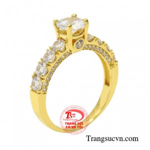 Nhẫn vàng nữ giới thanh lịch được thiết kế dành riêng cho cô nàng ngọt ngào yêu thích vẻ đẹp riêng biệt.