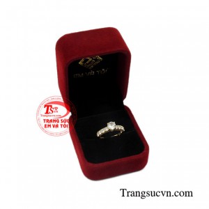Nhẫn vàng nữ giới thanh lịch chất lượng.