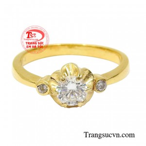 Chiếc nhẫn này sẽ là sự lựa chọn yêu thích cho những cô nàng đáng yêu.