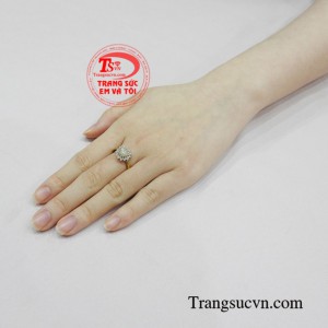 Nhẫn vàng tây nữ trang nhã