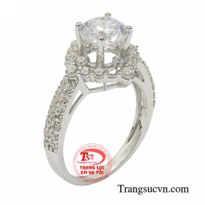 Nhẫn vàng trắng dịu dàng nhập khẩu Hàn Quốc là dòng sản phẩm bán chạy nhất hiện nay