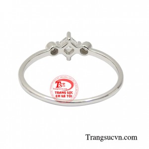 Nhẫn nữ vàng trắng cao cấp, giao hàng toàn quốc.