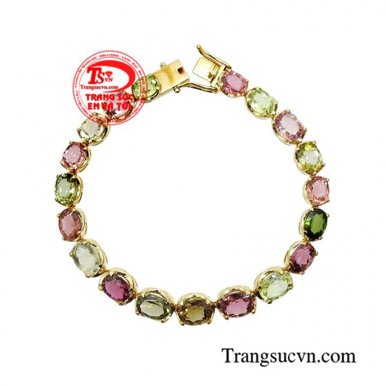 Lắc tay nữ hoàng tourmaline