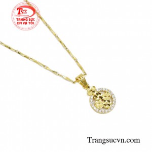 Bộ dây chuyền nữ vàng thời trang thời trang phong cách