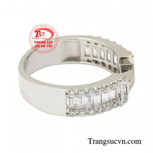 Nhẫn vàng trắng 10k nhập khẩu chất lượng giao hàng trên toàn quốc.