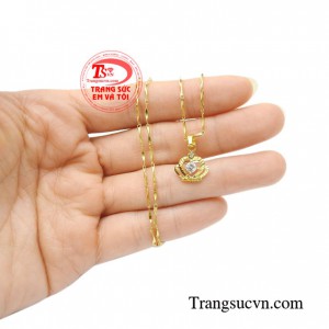 Bộ dây chuyền vương miện đẹp thời trang sang trọng