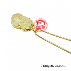 Bộ dây tỳ hưu thạch anh vàng bảo hành uy tín, giao hàng toàn quốc.