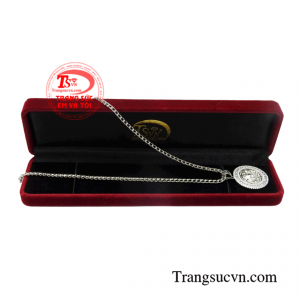 Bộ mặt dây vàng trắng nam tính