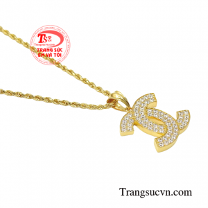 Bộ mặt nữ vàng thời thượng vàng 18k