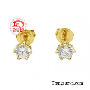 Bông tai nụ xinh xắn giúp các cô gái mang đến một hình ảnh từ một cô gái hiện đại, nữ tính luôn biết cách chăm chút cho bản thân.