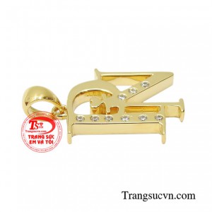 Mặt dây chuyền vàng tây chế tác theo yêu cầu, giao hàng nhanh toàn quốc.