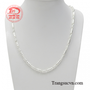 Dây chuyền bạc nam bình an 92.5 chế tác đẹp, chất lượng cao.