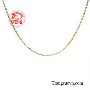 Chiếc dây chuyền nữ vàng xinh xắn thanh toán an toàn.