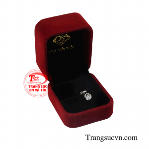 Hoa tai đơn vàng trắng uy tín.